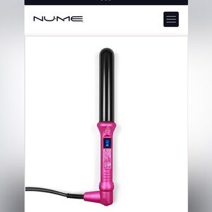 Nume Classic 25mm Curling Wand in Pink